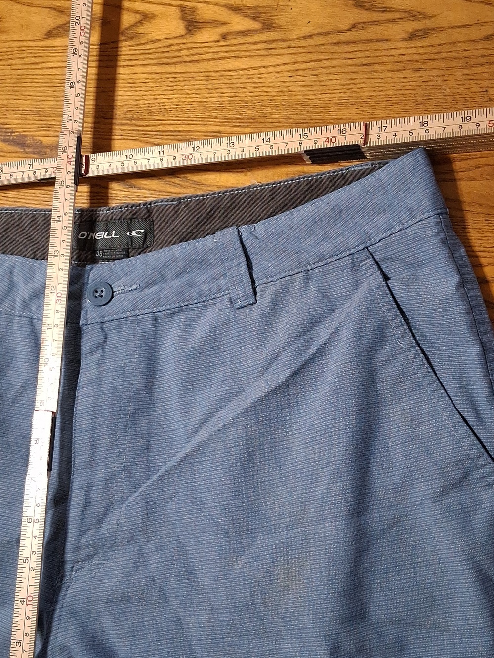 O'NEILL Shorts Mens 38 LIGHT BLUE Preowned Summer Spring Vacation Resort Casual - Picture 4 of 6